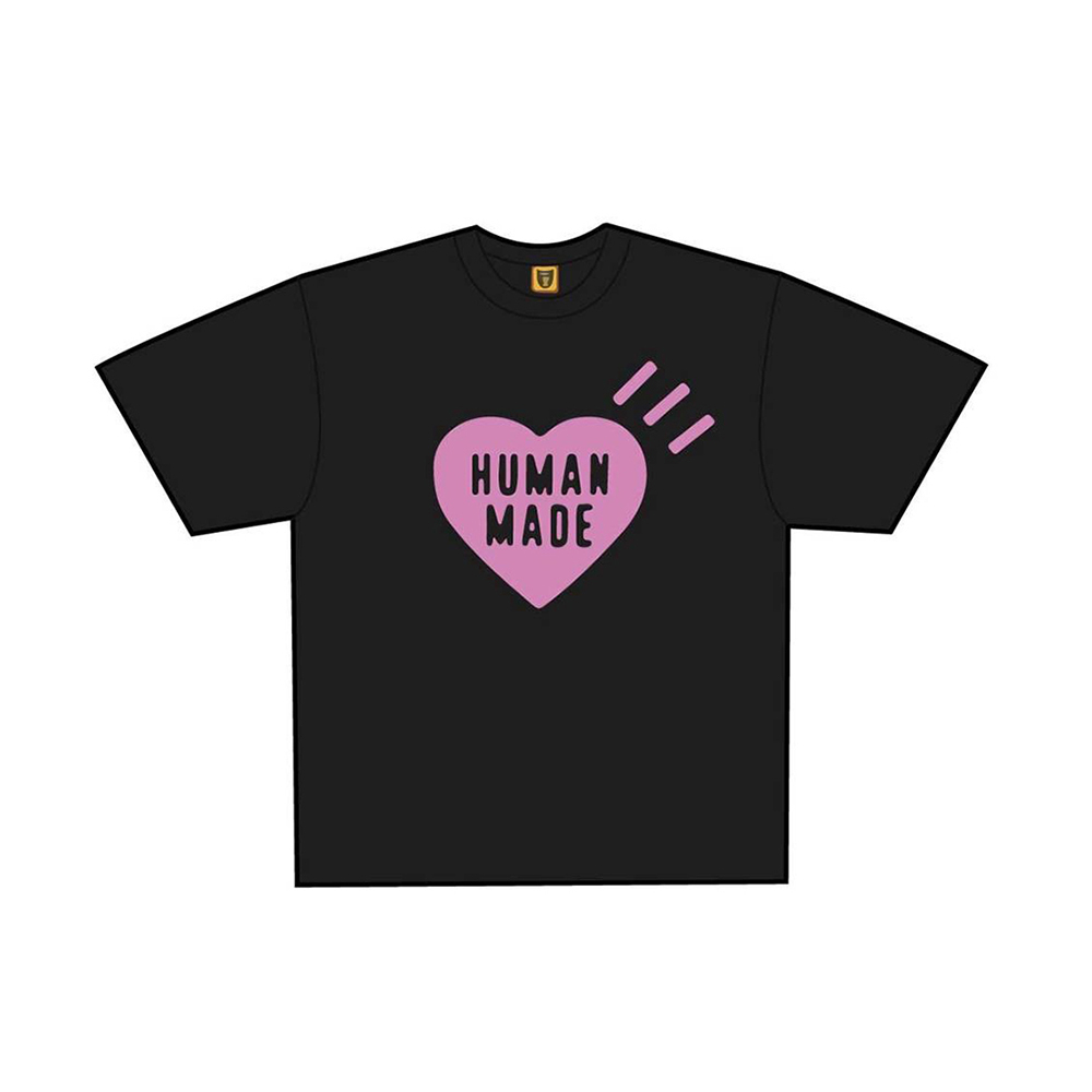 Human Made】Human Made Heart T-Shirt 白粉原宿限定HM26TE018