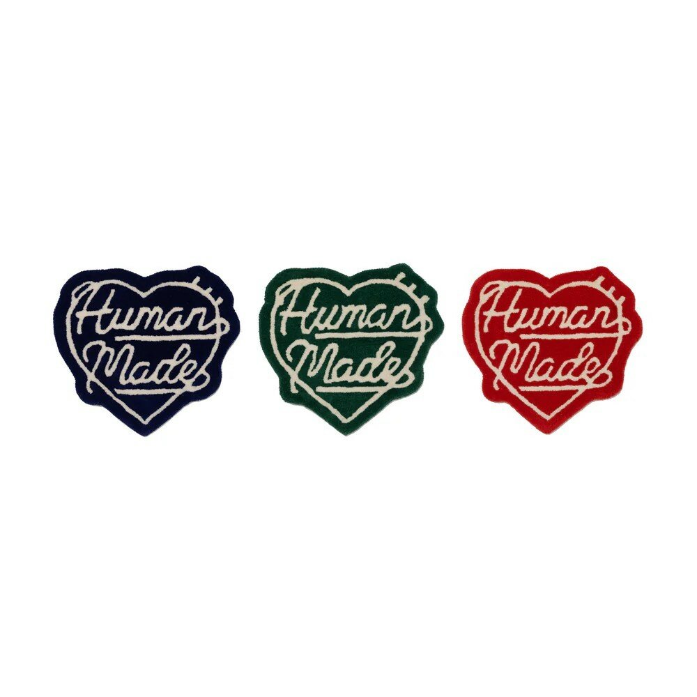 【新品未開封】Human Made ハート型ラグ HM28GD073 □HUMAN MADE/ヒューマンメイド□HEART RUG LARGE RED ラグ L