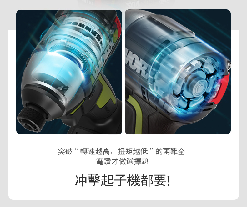 OR突破“轉速越高,扭矩越低”的兩難全電鑽才做選擇題冲擊起子機都要!