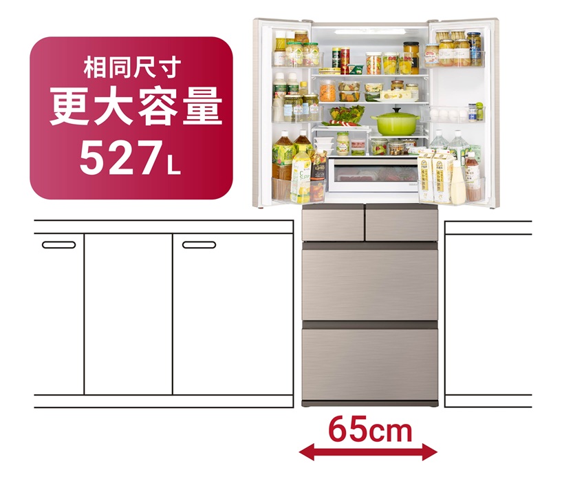 HITACHI 日立】527公升一級能效日製變頻六門冰箱流光銀(RHSF53NJ-SL)