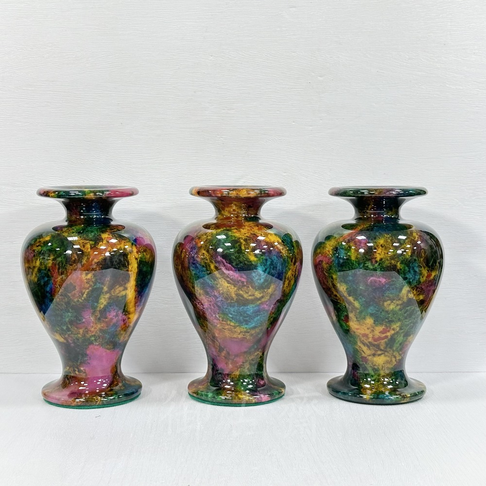 御古齋】台灣花東一級七彩玉花瓶寶瓶平安富貴色澤艷麗品相漂亮