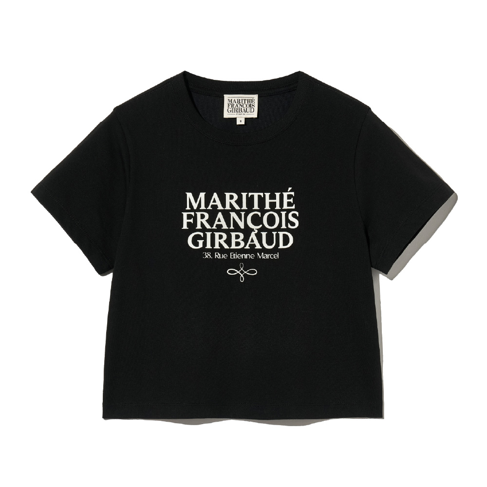■Marithe + Francois Girbaud■ MOUVEMENT W AEROCOOL CROP TEE MOUVEMENT W SYMBOL LOGO AEROCOOL CROP TEE white - MARITHÉ+