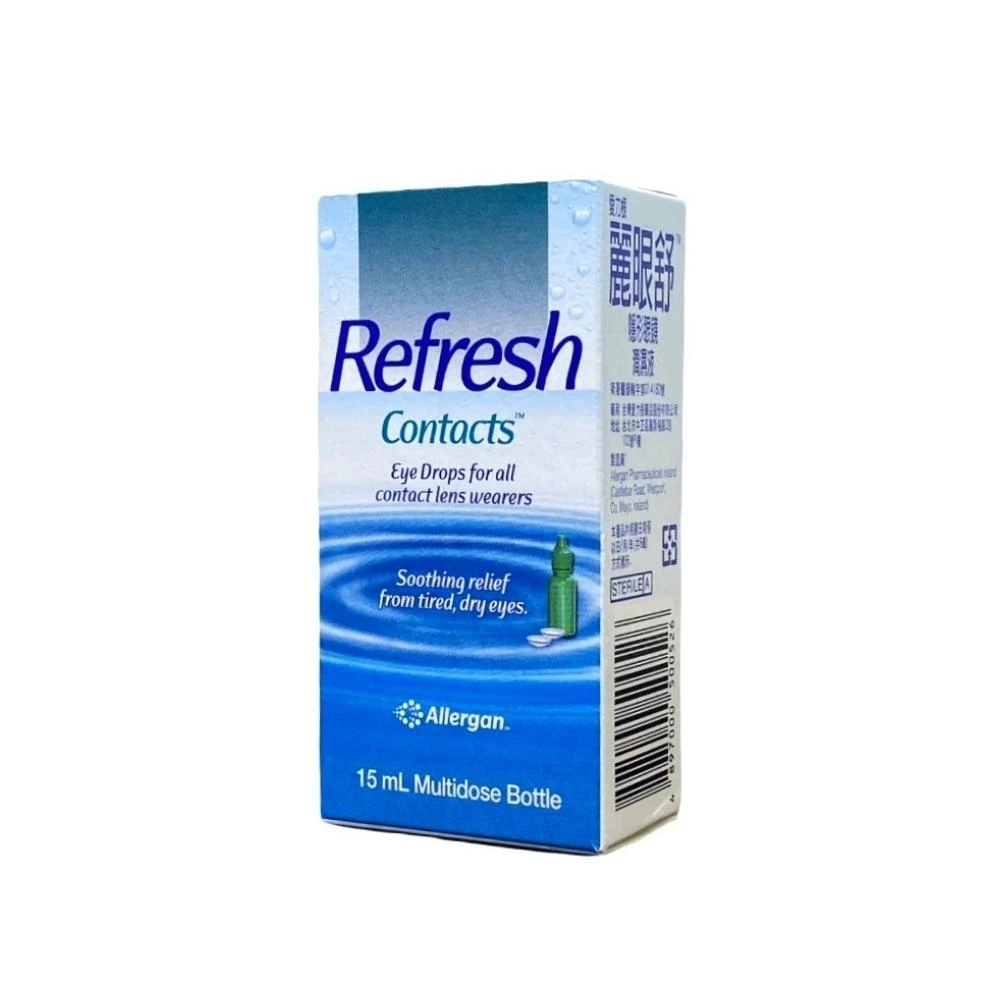 【愛力根】麗眼舒 Refresh 隱形眼鏡潤濕液 15ml/盒