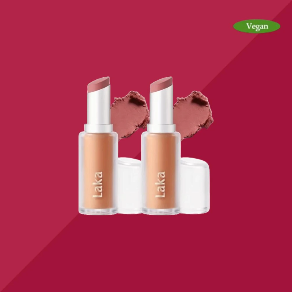 【Laka】濃霧豐唇持色唇膏｜4g｜5色｜純素 無性別彩妝 不顯唇紋 高顯色 歐美感 絲滑濃郁 豐唇 高質感