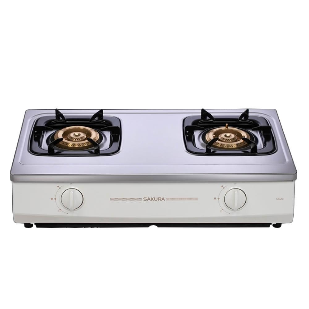 【SAKURA 櫻花】(全省安裝)櫻花雙口節能台爐G5201S瓦斯爐LPG桶裝瓦斯G-5201SL