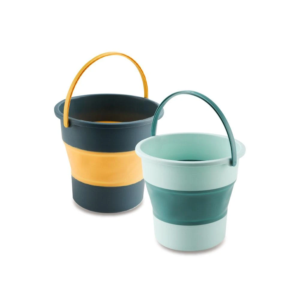 【日創生活】摺疊水桶 10L 儲水桶 {洗車桶 洗臉盆 伸縮桶 提水桶 折疊水桶 伸縮水桶 露營水桶 摺疊桶 釣魚 水桶}