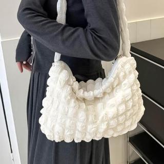 【小麥購物】泡泡雲朵包 皺褶雲朵包 雲朵包 褶皺雲朵包 單肩包 皺褶包 泡泡包 皺皺包 泡芙包 托特包 手提包