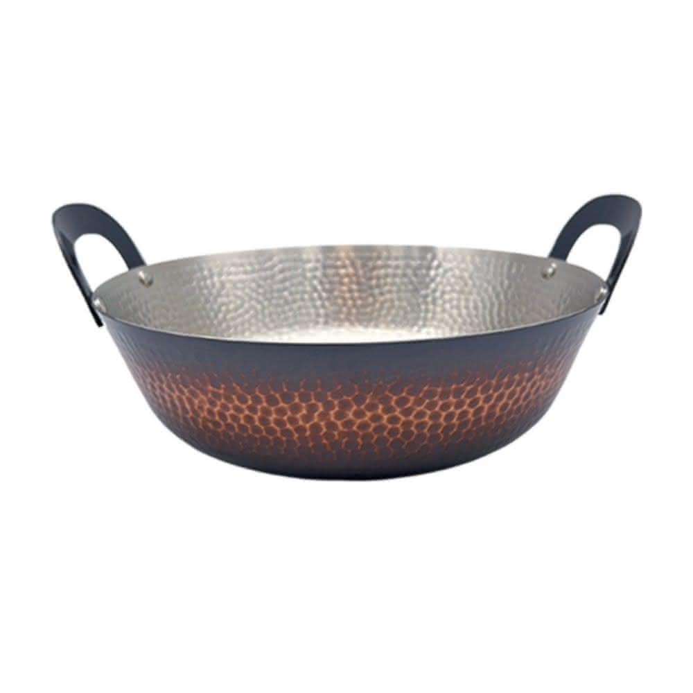 銅鍋　大鍋 廚Fun】日本新光堂手槌銅鍋系列手槌天婦羅銅鍋21cm(日本新光堂手槌銅鍋