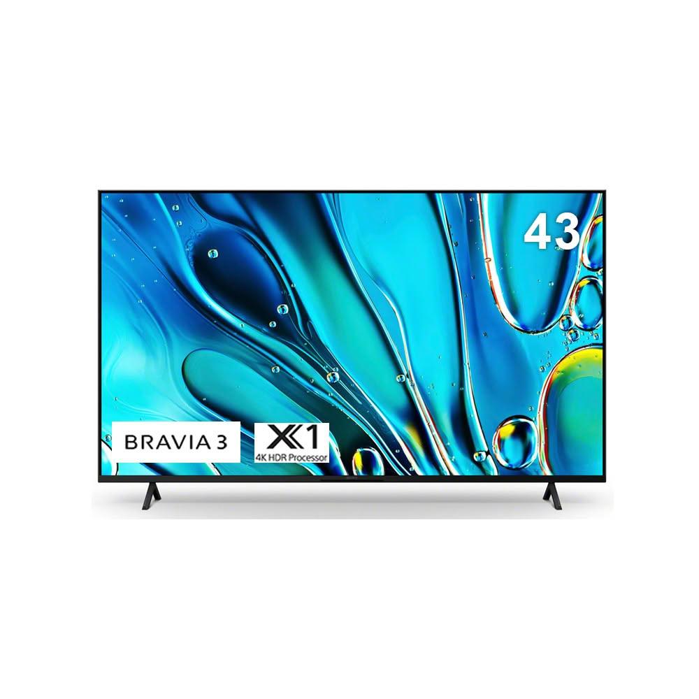 【SONY 索尼】BRAVIA 3 43型 X1 4K HDR Google TV 液晶顯示器 /台 Y-43S30