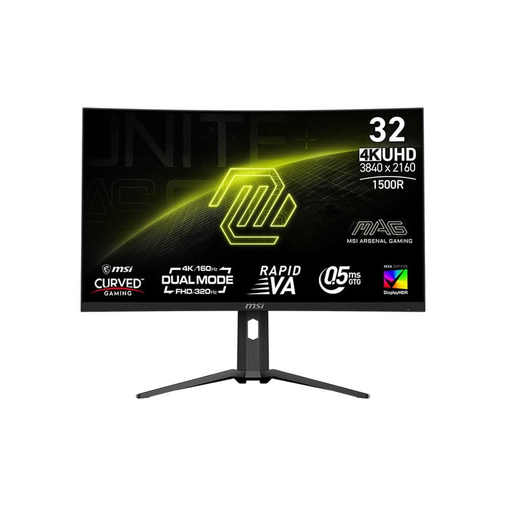 【MSI 微星】MAG 321CUPDF 曲面 電競螢幕 32型 4K/FHD/VA/雙模式解析度/0.5ms/可調式支架