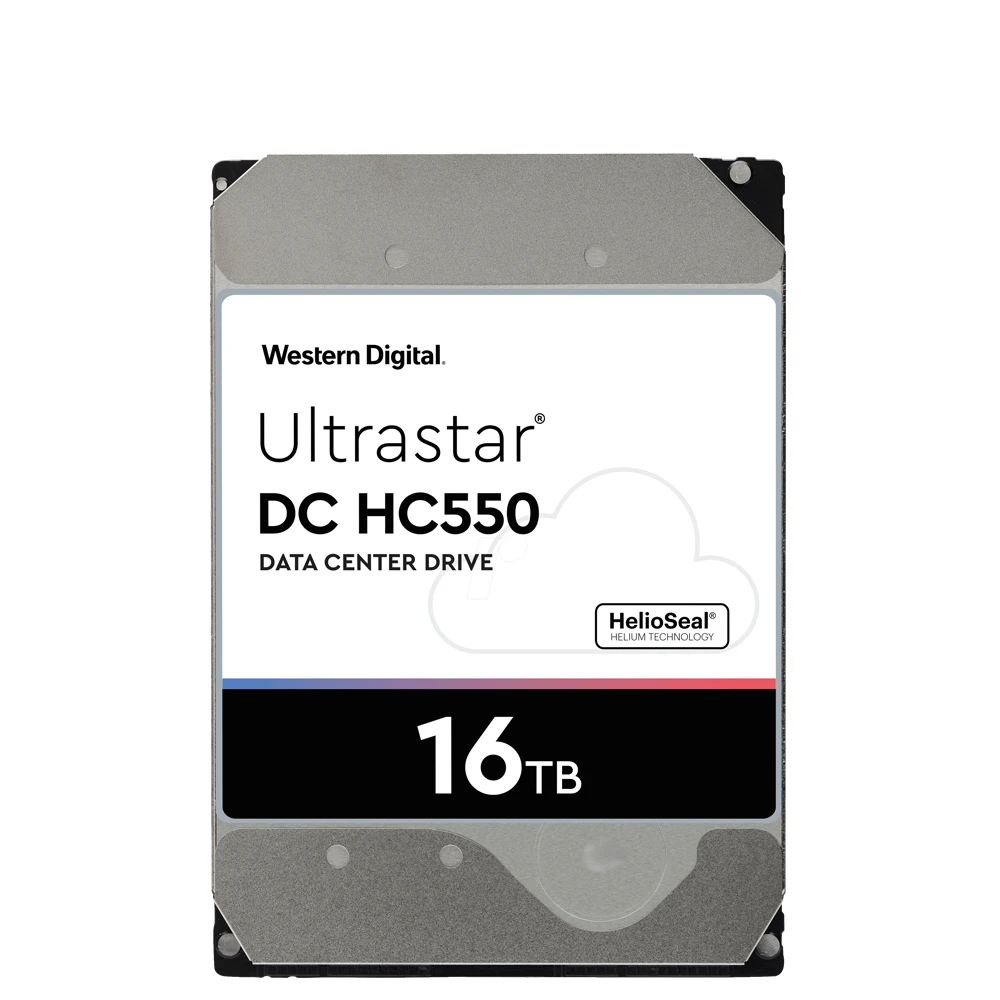 【WD 威騰】Ultrastar DC HC550 16TB 3.5吋 7200轉 512MB快取 企業級硬碟 WUH721816ALE6L4