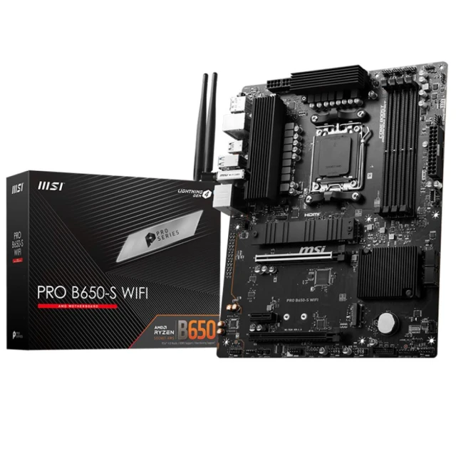 【MSI 微星】PRO B650-S WIFI AM5主機板ATX/3+1年保