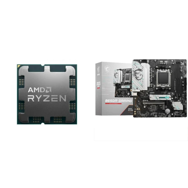 【AMD 超微】〈自MO價〉R7 7700 MPK+微星 B650M GAMING WIFI M-ATX主機板