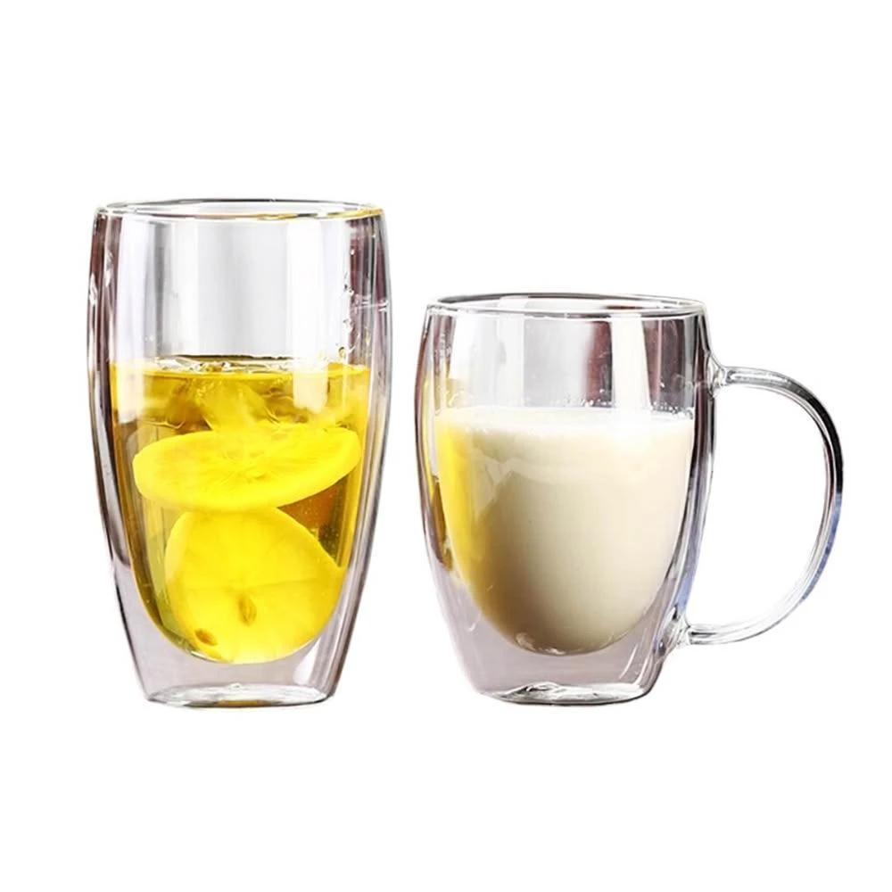 【卡特屋】雙層玻璃杯 SGS檢驗合格 隔熱玻璃杯 耐熱玻璃杯 雙層杯 玻璃杯 咖啡杯 水杯 茶杯 杯子 馬克杯 蛋形杯 杯