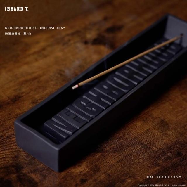 BRAND T.INC】NEIGHBORHOOD CI INCENSE TRAY 陶瓷線香座-黑色
