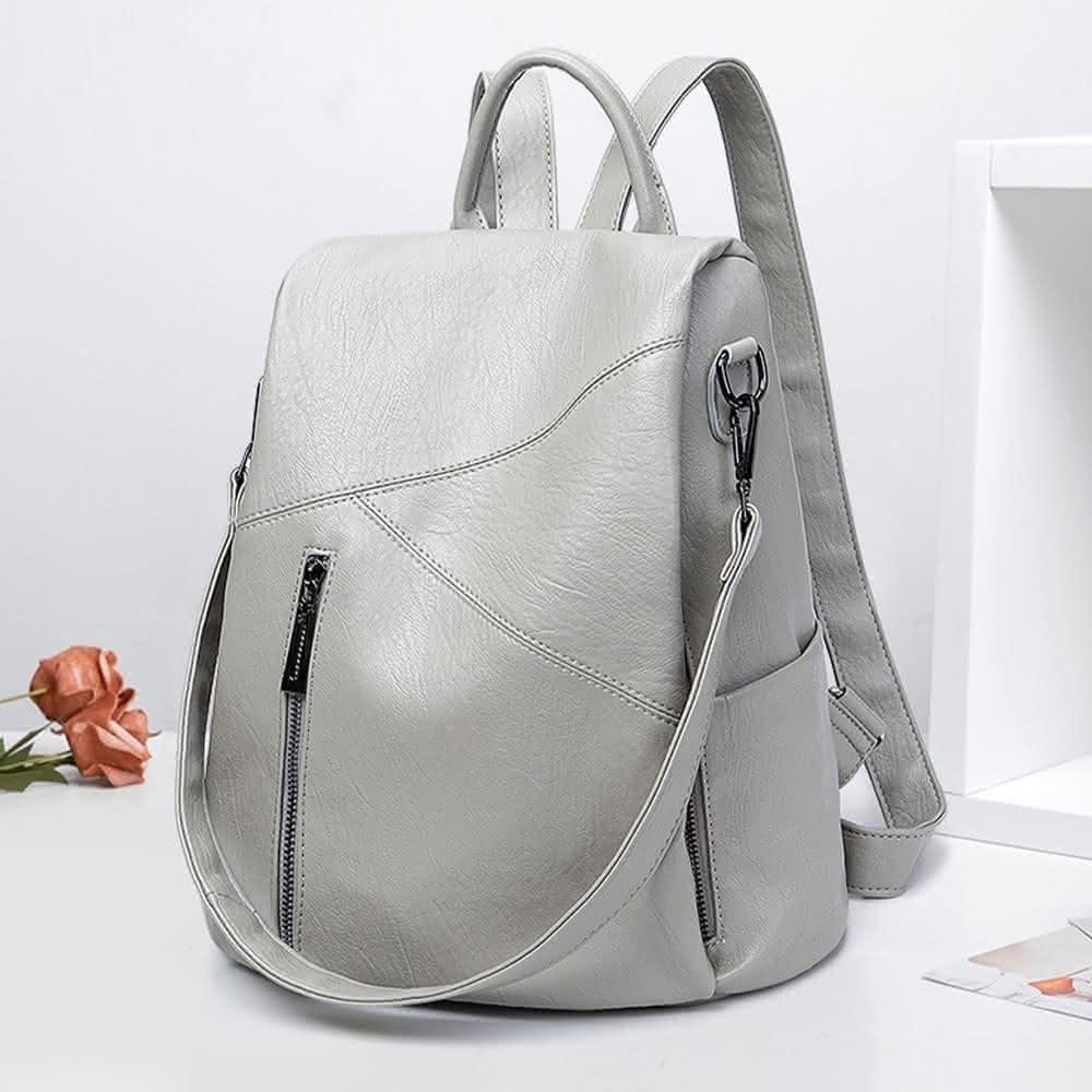 【MoonDy】包包 後背包 軟皮包包 雙肩包 大學生包包 防盜包包 後背包韓國 大容量後背包 休閒旅行包 防水後背包 女生禮物