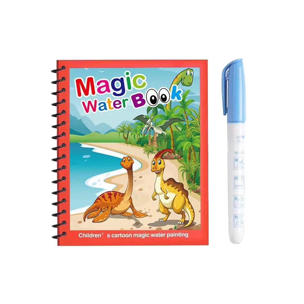 兒童水畫本 塗鴉本 清水塗鴉本 畫畫本 幼兒塗色本 重複塗色本 水畫冊 塗色本 著色本 水畫筆 兒童畫本