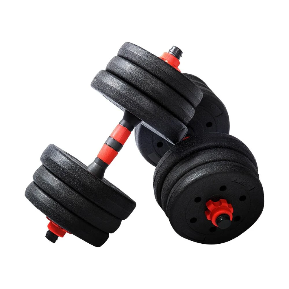 [新] 哑铃 可变 20kg 2 套 40kg 多功能 3 向杠铃 可調式啞鈴20kg 環保啞鈴組合啞鈴槓鈴(啞鈴槓鈴重訓可調式啞鈴)