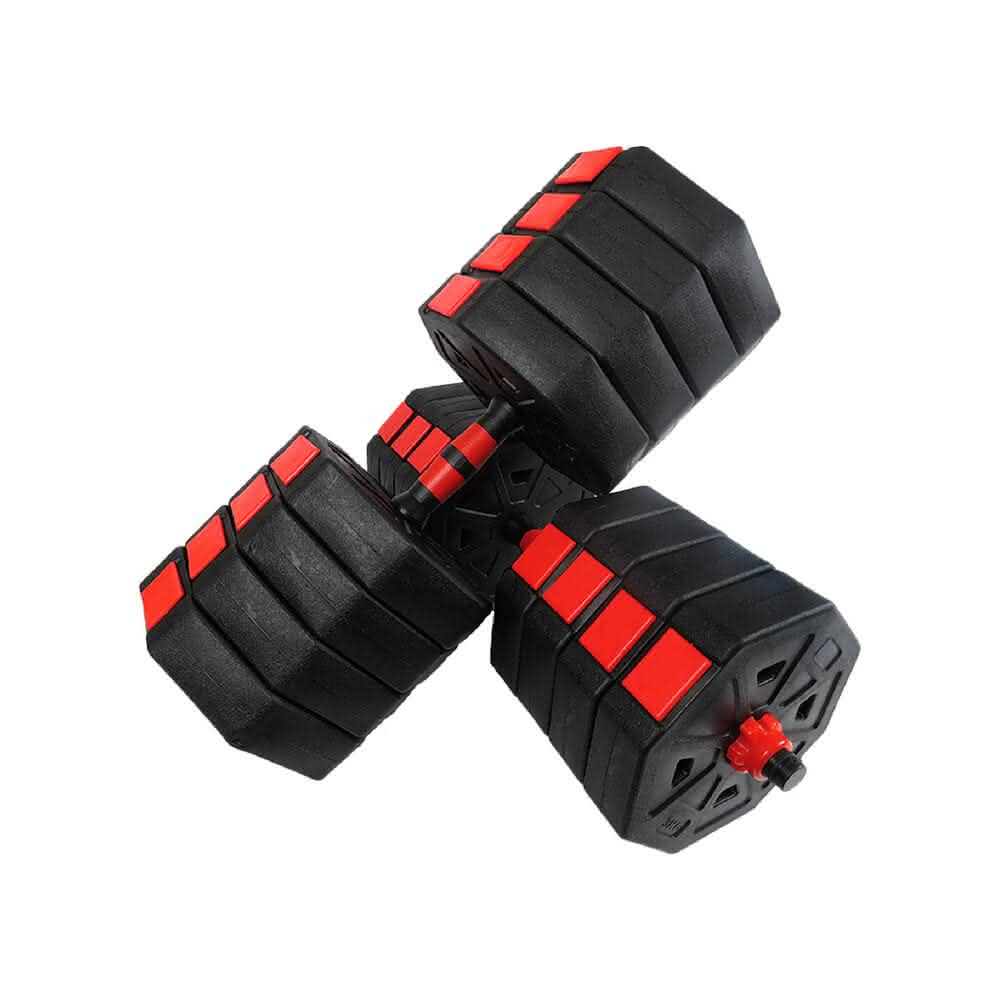 [新] 哑铃 可变 20kg 2 套 40kg 多功能 3 向杠铃 新] 哑铃 可变 20kg 2 套 40kg 多功能 3 向杠铃 可調式啞鈴