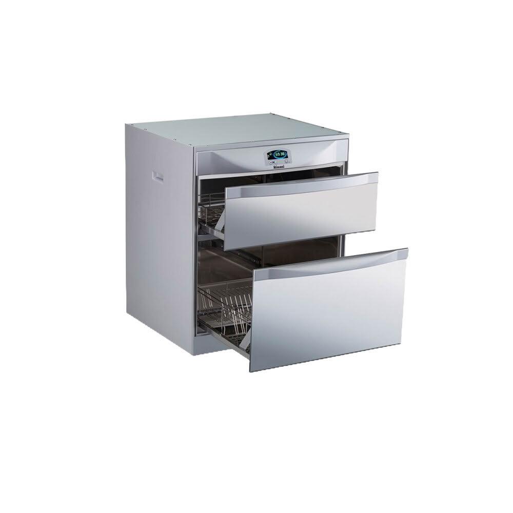 【林內】RKD-4553P 45公分 雙門抽屜_落地式臭氧殺菌烘碗機 限定區域送基本安裝