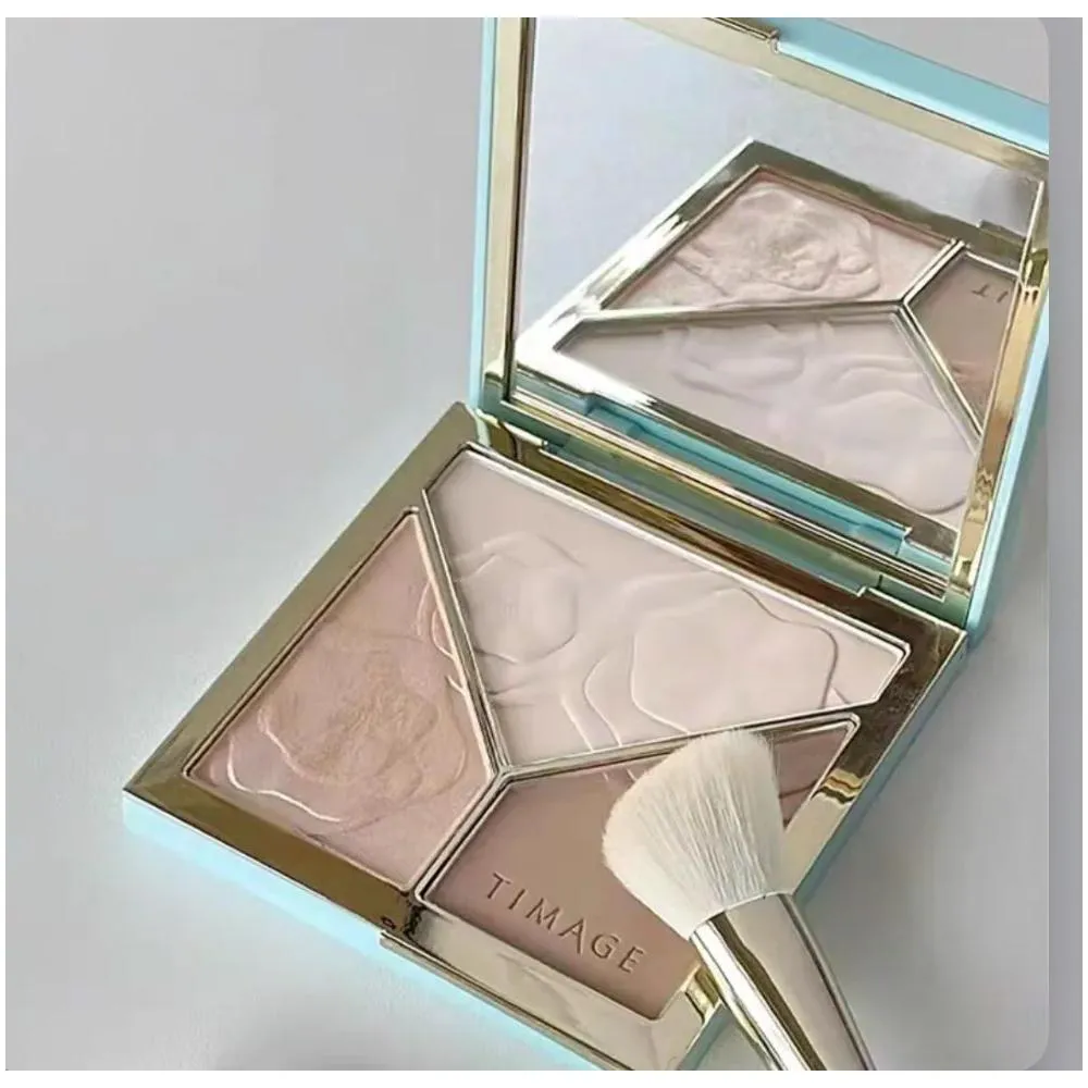 【TIMAGE 彩棠】TIMAGE彩棠大師三色修容盤修容餅啞光 高光 打亮鼻影 修容陰影 17g
