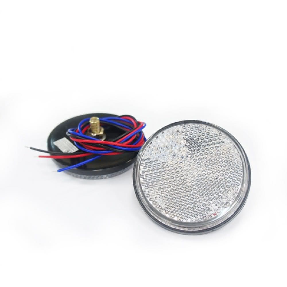 【SLO】LED 圓形反光片(高亮度 高反光 兩段發光 方向燈 定位燈 反光 安全 日行 反光板 機車 反光燈 反光燈片)