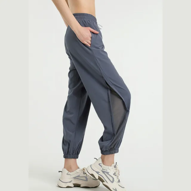 【FT SHOP】顯瘦修身運動褲 超顯長腿 側邊拼接 休閒褲瑜珈褲 運動褲 休閒褲 健身褲 瑜珈褲