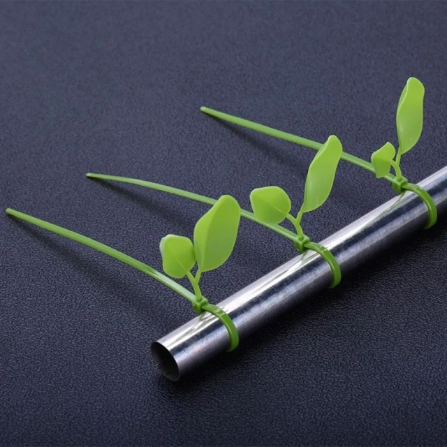 【愛Phone】小草束帶『單入』綠色小草 葉子束帶 裝飾束帶 車牌裝飾 小草 捆線帶 綁線帶 理線器