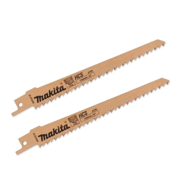 【MAKITA 牧田】軍刀鋸片 D-53089一卡2支 6吋 鋸片 適用：木材 中崙五金