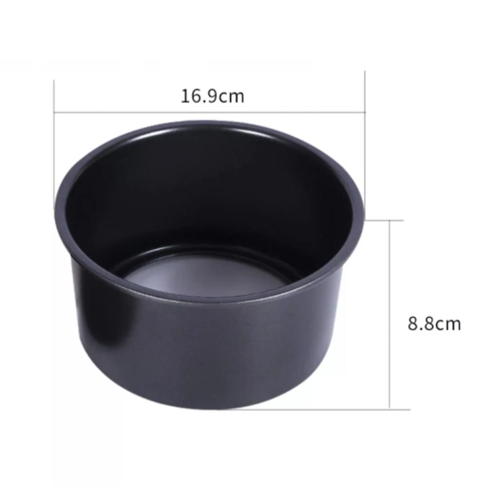 【Chefmade 學廚】宇宙工作室 原廠正品 6吋黑色活底不沾蛋糕模(WK9793 六吋活動圓形戚風蛋糕模蛋糕模烤盤)