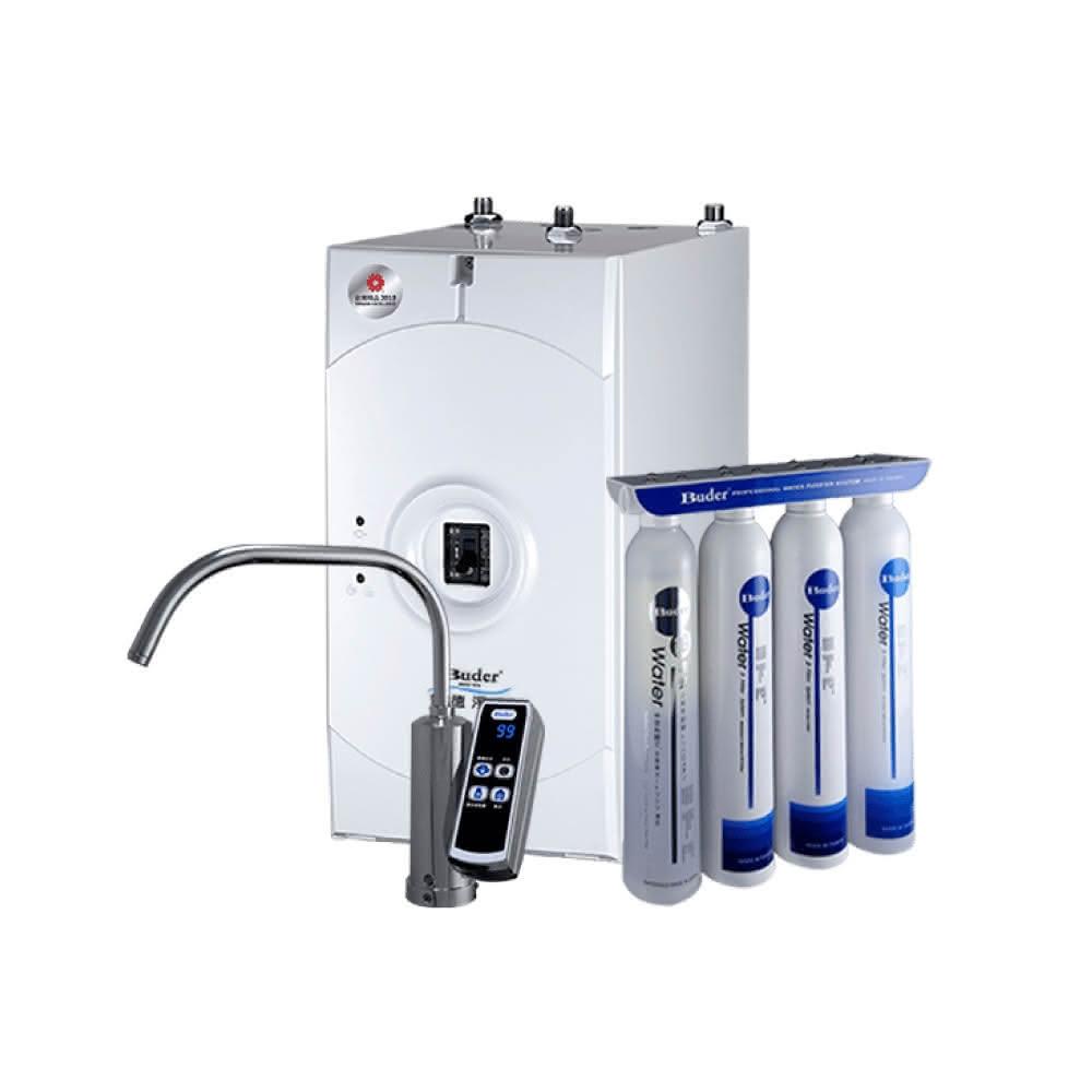 【Buder 普德】BD-3004NI 廚下型冷熱觸控飲水機 搭配 DC-1604 四道生飲淨水器省錢王-專業快速安裝