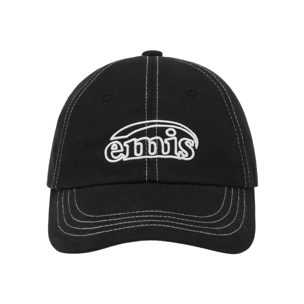 emis】預購LETTERING LOGO WHITE STITCH BALL CAP 白色車線字母
