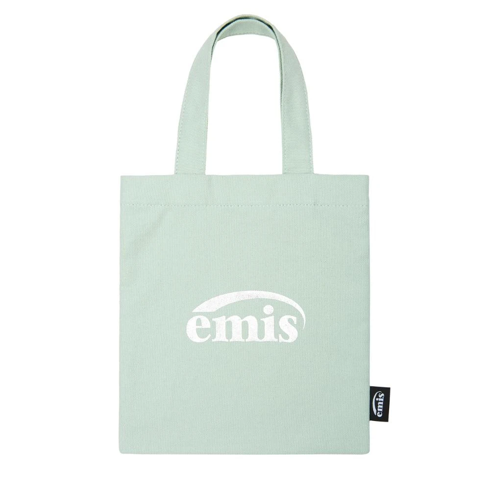 emis】韓國emis SILVER LOGO MINI ECO BAG 韓製迷你銀色標誌環保