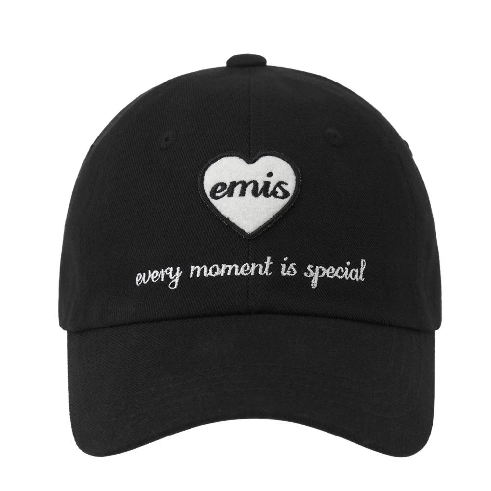 emis】現貨+預購韓國emis HEART WAPPEN BALL CAP 韓製愛心刺繡