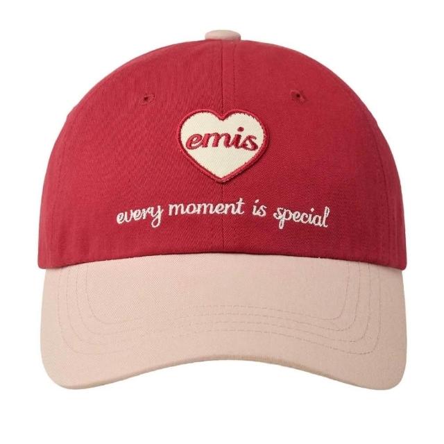 emis】預購韓國emis HEART WAPPEN TONE ON TONE BALL CAP 愛心