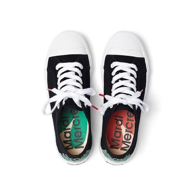 MARDI MERCREDI】預購ECLORE SNEAKERS 花朵法式帆布鞋黑色/薄荷