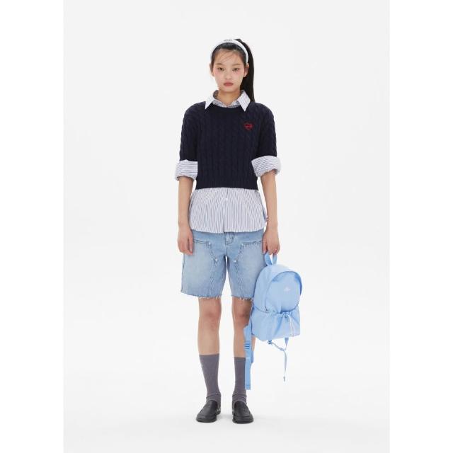 emis】預購韓國emis STRING DAY BACKPACK 多功能抽繩後背包藍色BLUE