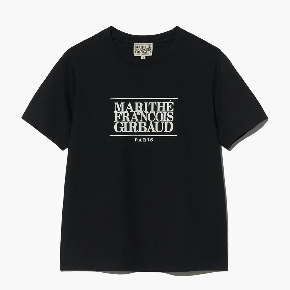 【MARITHE】 W OVER FIT HANDWRITING LOGO HEART TEE★ W HEART LETTERING LOGO CAP SLEEVE TEE white - MARITHE