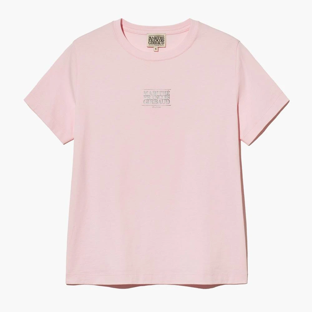 ★Marithe + Francois Girbaud★ W PIQUE PUFF SLEEVE TEE pink MARITHE FRANCIS GIRBAUD】W PIQUE PUFF SLEEVE TEE pink