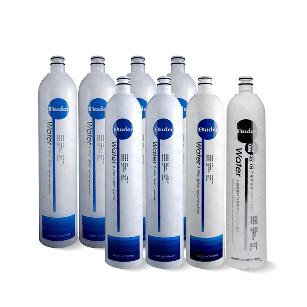 【普德】DC一代快拆 RO-1101四支 RO-1201二支 RO-1301 RO-1401年份濾心組合 共8支 (RO1101 RO1201 RO1301 RO1401)