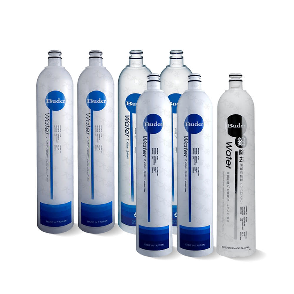 【普德】DC一代快拆 DC-1604R四道式濾水器年份濾芯組RO-1101二支 RO-1207二支 RO-1201二支 RO-1401一支 共7支 (RO1101 RO1207 RO1201 RO1401)