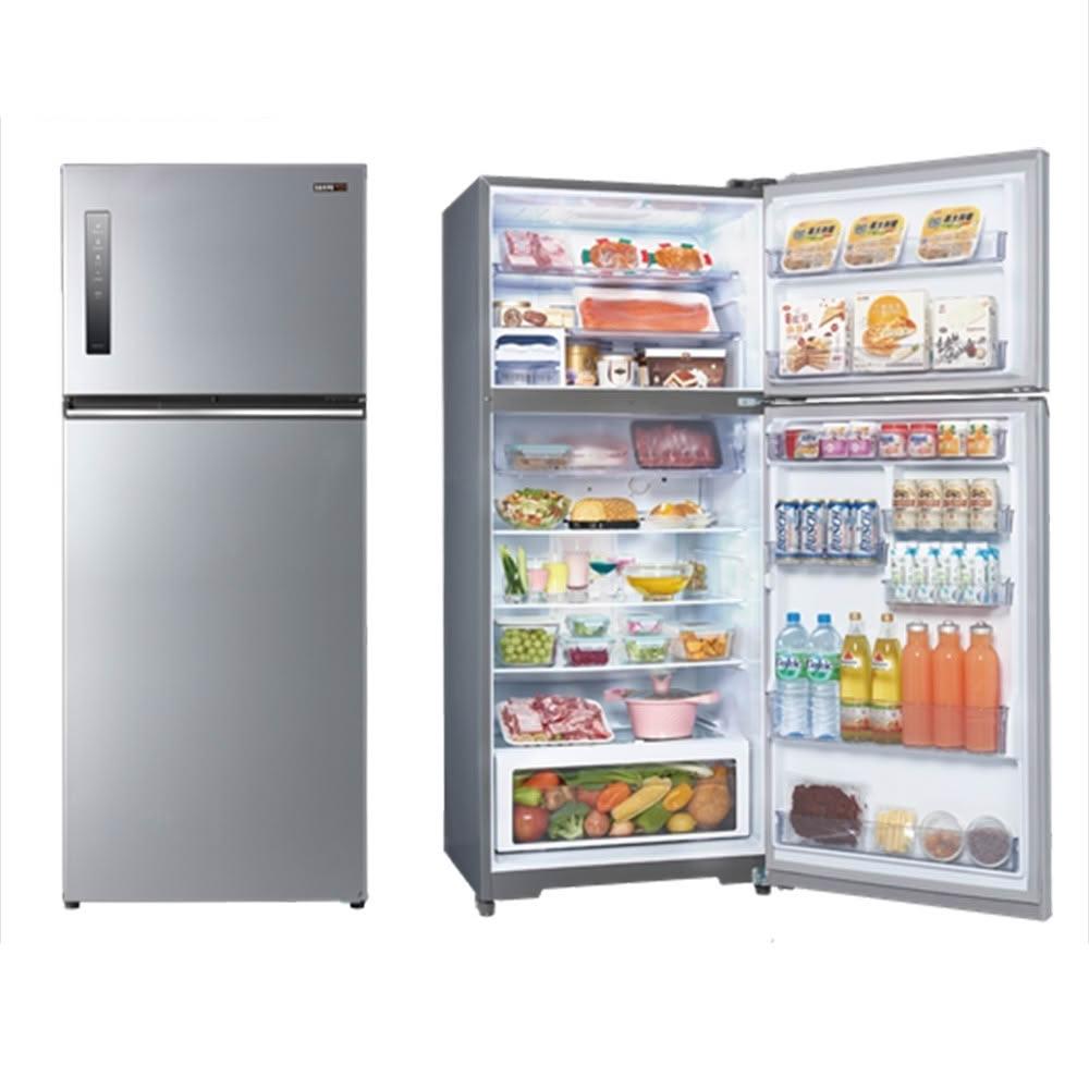 【SAMPO 聲寶】580公升 一級能效 極光鈦銅板系列 變頻雙門冰箱 SR-C58D-S9