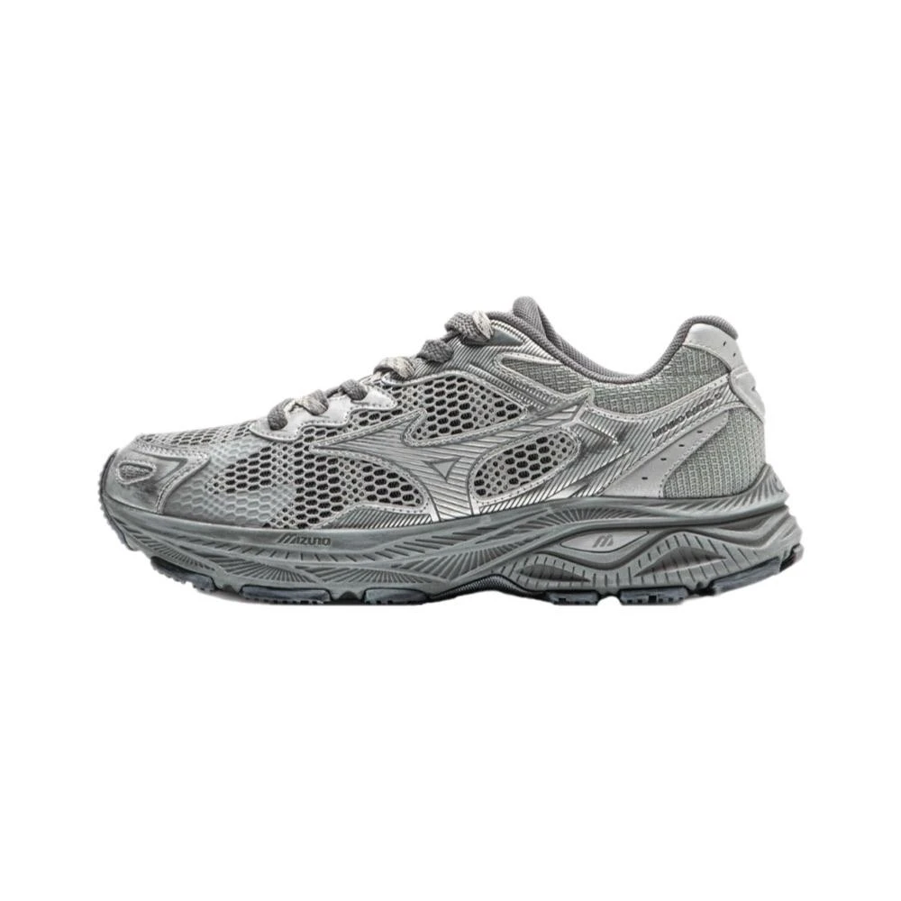 【MIZUNO 美津濃】MIZUNO RACER S 美津濃 鐵灰 允石灰 野鴿灰 全灰 做舊 休閒鞋 運動鞋 慢跑鞋 D1GH223524