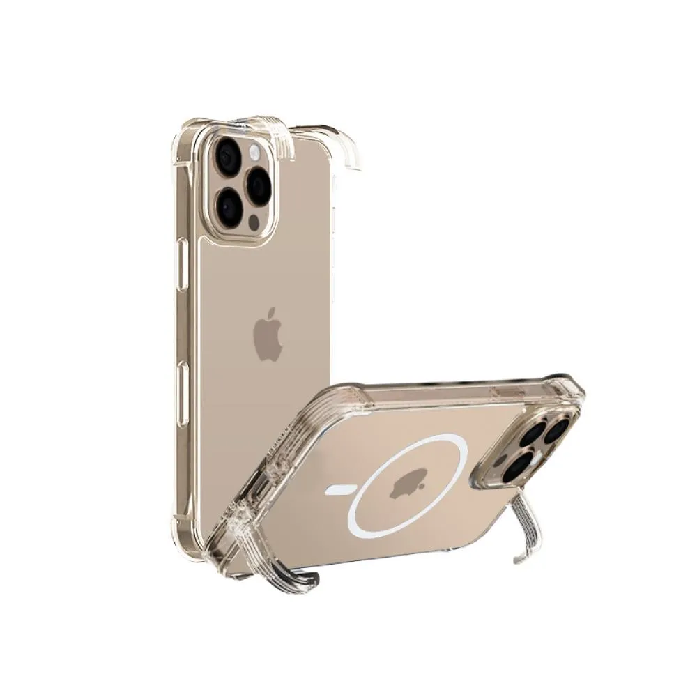 【貼膜達人】Apple 隱形支架手機殼 Magsafe 保護殼(適用 iPhone 16e/ i16/ 15/ 14/ 13/ 12/ mini/ Plus/ Pro /Pro Max)