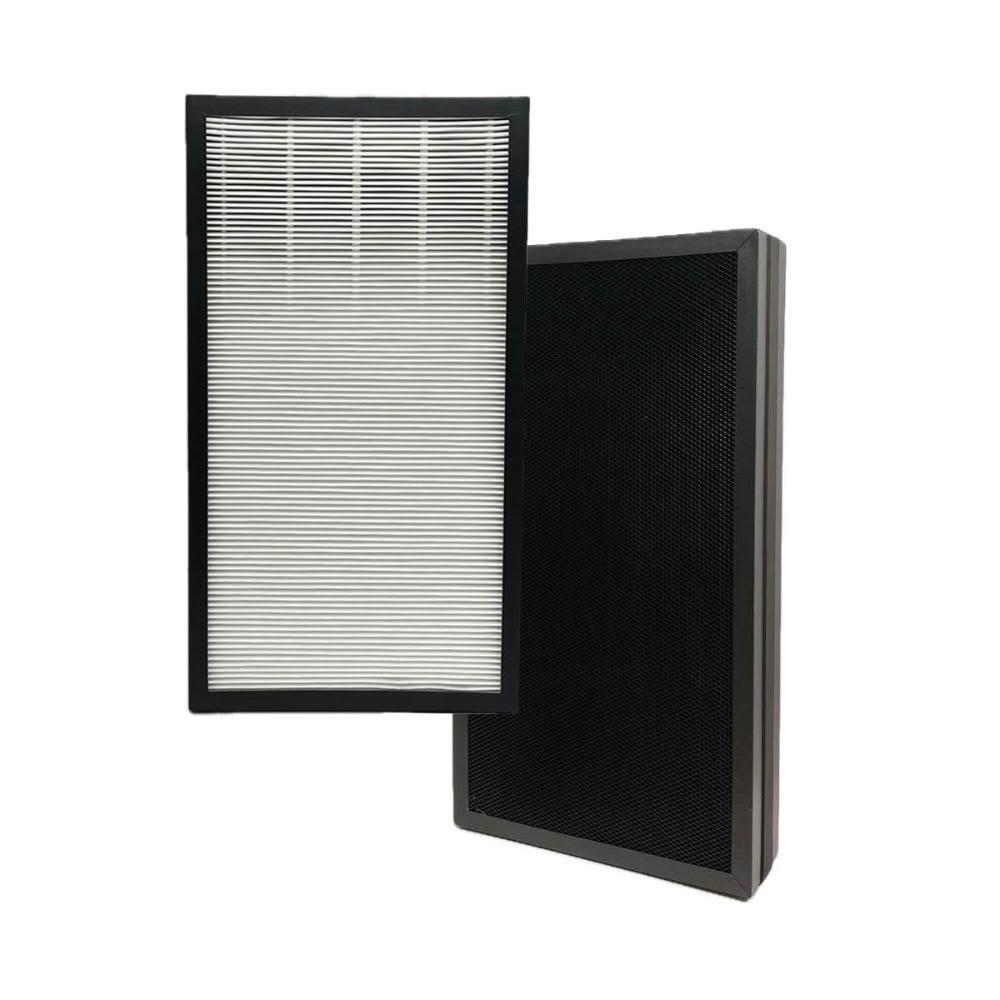 【PUREBURG】適用Luftrum瑞際 BC600 電漿空氣清淨機 雷神清淨機替換用高效HEPA活性碳濾網芯組-一組兩片裝