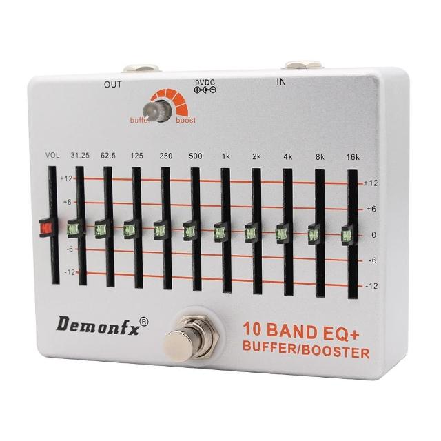 Demonfx Audio 10 BAND EQ BUFFER Booster 電吉他效果器mxr