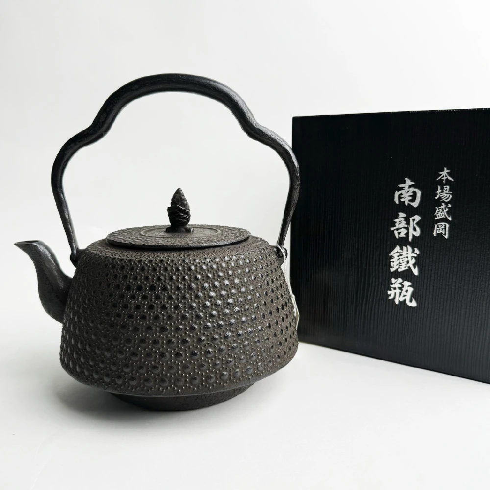 レトロ 岩鋳 南部鉄器 清茂作 炉釜 直径17cm 茶道具 茶釜 お茶 和
