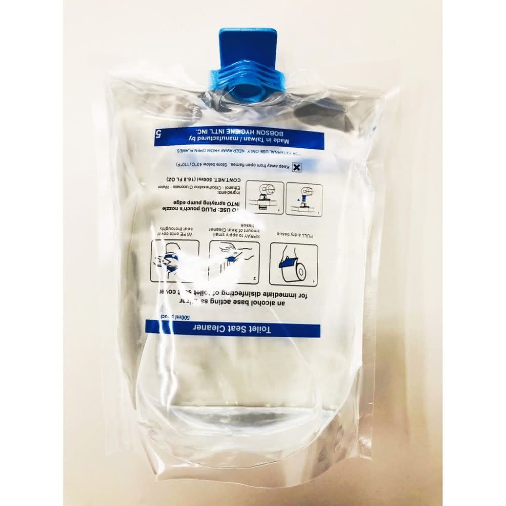 【BOBSON】bobson 75%酒精補充包500ml/包(酒精含量70％以上消毒殺菌佳)