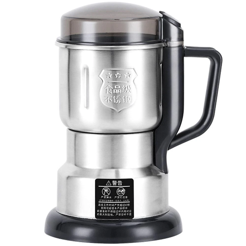 【好物臻選】不鏽鋼六刀頭電動研磨機打粉機 粉碎機 研磨機 磨粉機 六葉精鋼刀