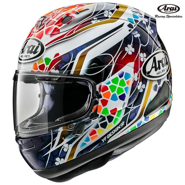 日本Arai RX-7X NAKAGAMI GP2 全罩安全帽中上貴晶小花RX7X 公司